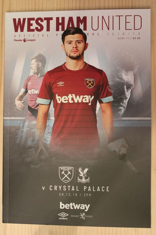 West Ham United FC v Crystal Palace FC